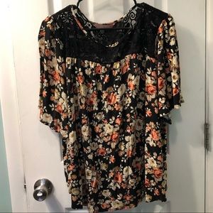 Floral Blouse Size 3X